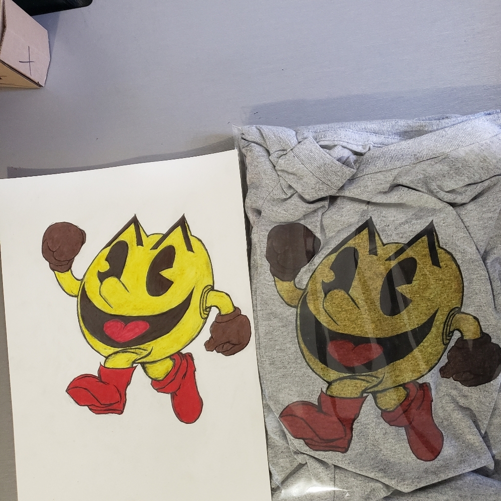 Super Smash Bros Ultimate- Pac Man Graphic Design T-Shirt